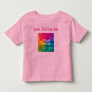 Camiseta De Bebé Nombre de texto manuscrito Pink Cargar su propia f