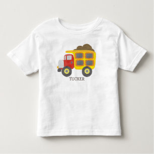Camiseta De Bebé Nombre del camión de volcado de construcción