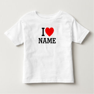 Camiseta De Bebé Nombre del corazón