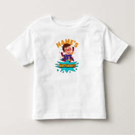 Camiseta De Bebé Nombre del niño es el cumpleaños número X personal