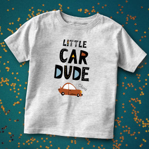 Camiseta De Bebé Nombre del pequeño tipo de coche