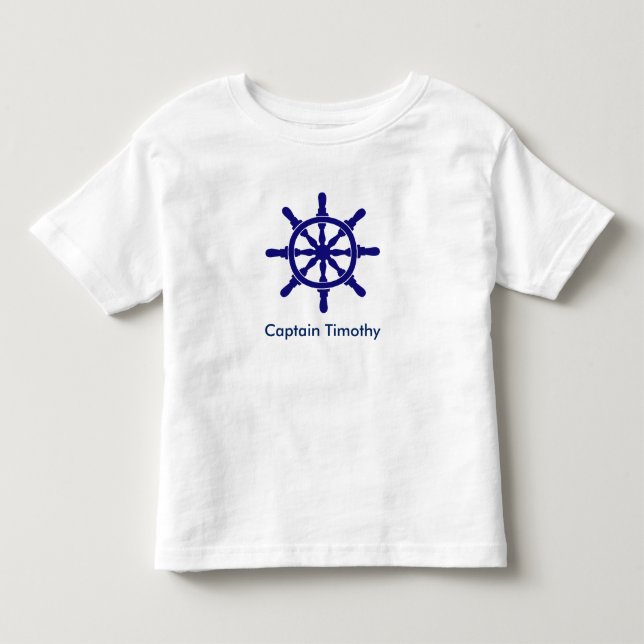 Camiseta De Bebé Nombre del Personalizado de Ruedas del Barco (Anverso)