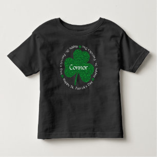 Camiseta De Bebé Nombre del personalizado del día de St Patrick
