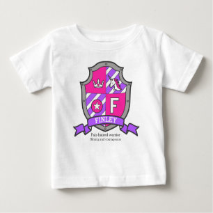 Camiseta De Bebé Nombre finley que significa letra de princesa unic