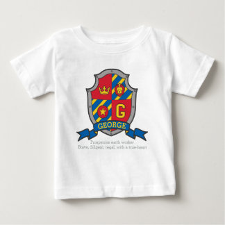 Camiseta De Bebé Nombre George que significa escudo de caballeros e