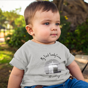 Camiseta De Bebé Nombre, Mi Primer Crucero Familiar 3m a 24m
