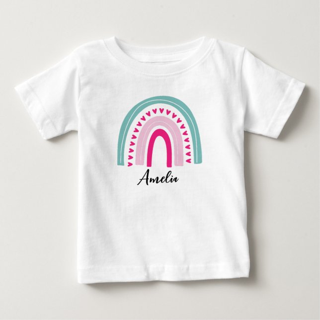 Camiseta De Bebé Nombre personalizado (Anverso)