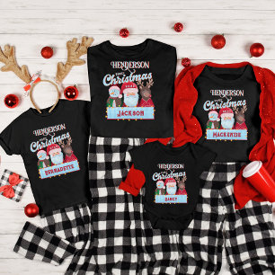 Camiseta De Bebé Nombre personalizado Año coincidente con Navidades