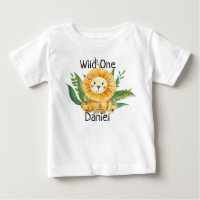 Nombre Personalizado Bebé Bebé Niño Camiseta Un Le
