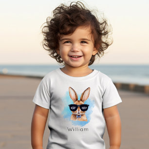 Camiseta De Bebé Nombre Personalizado Cómnito De Pascua