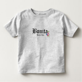 Camiseta De Bebé Nombre personalizado de Chicas de Bonitos Bonita