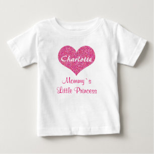 Camiseta De Bebé Nombre personalizado de la princesa mami del coraz