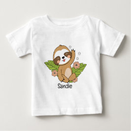 Camiseta De Bebé Nombre personalizado de la ranura para bebé