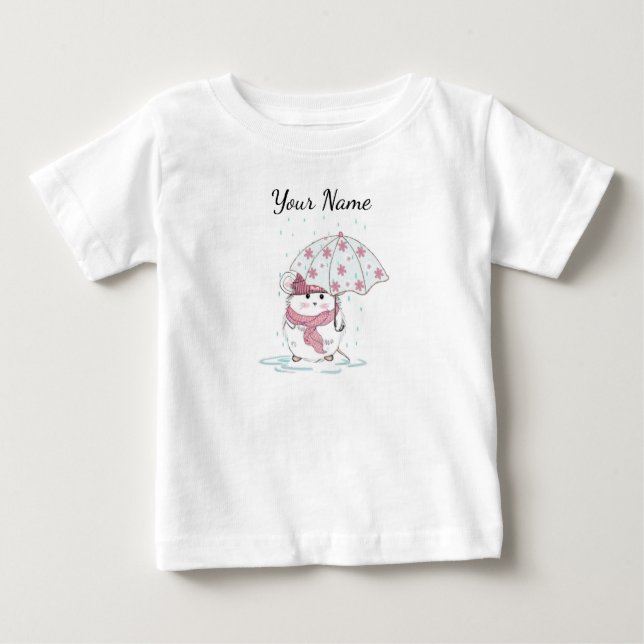 Camiseta De Bebé Nombre personalizado de pequeño martillo (Anverso)