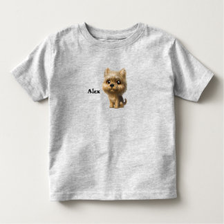 Camiseta De Bebé Nombre personalizado de Yorkie Puppy