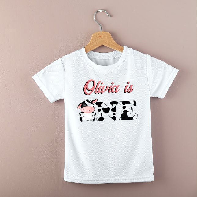 Camiseta De Bebé nombre personalizado del cumpleaños de la granja d (Subido por el creador)