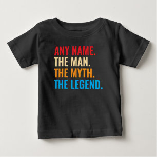 Camiseta De Bebé Nombre Personalizado El Hombre El Mito La Leyenda 