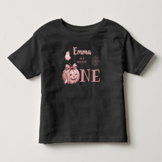 Camiseta De Bebé Nombre personalizado es un Pinkoween lindo y espel