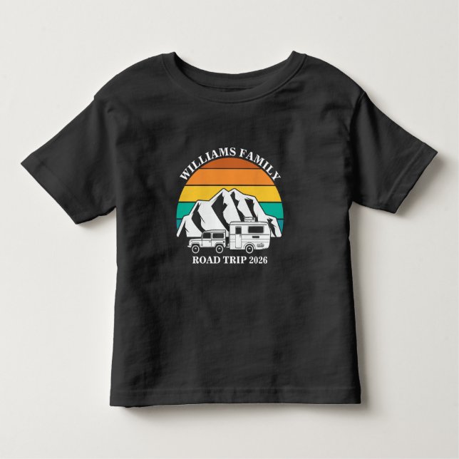 Camiseta De Bebé nombre personalizado familia vacaciones montaña Vi (Anverso)