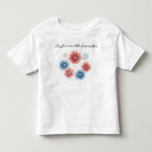 Camiseta De Bebé Nombre Personalizado Firecracker