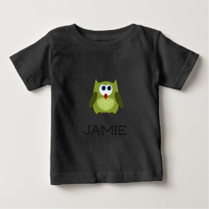 Camiseta De Bebé Nombre personalizado / lechón verde personalizado