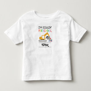 Camiseta De Bebé Nombre Personalizado Niños Regreso a la Escuela 