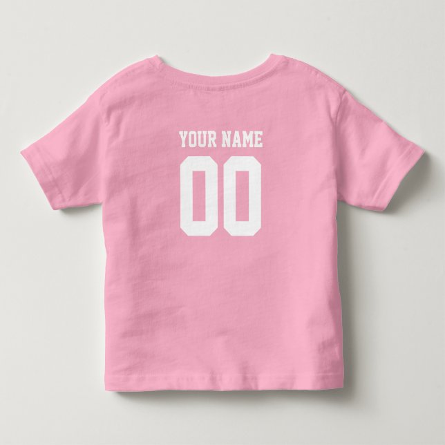Camiseta De Bebé Nombre personalizado Número de niños Camisas de Je (Reverso)