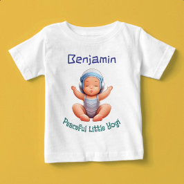 Camiseta De Bebé Nombre personalizado pacífico de yogi