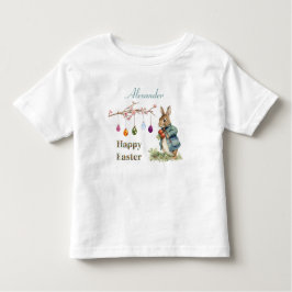 Camiseta De Bebé Nombre personalizado Pedro los huevos de Pascua de