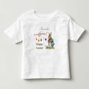 Camiseta De Bebé Nombre personalizado Pedro los huevos de Pascua de