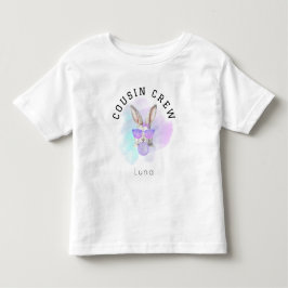 Camiseta De Bebé Nombre personalizado Pequeño Chica Primo Tripulaci