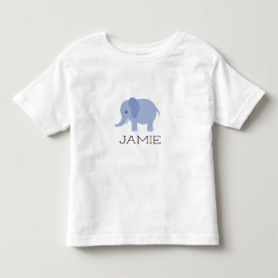 Camiseta De Bebé Nombre personalizado/personalizado de elefante lin