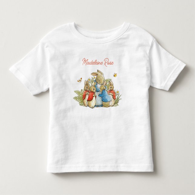 Camiseta De Bebé Nombre personalizado Peter the Rabbit con Josephin (Anverso)