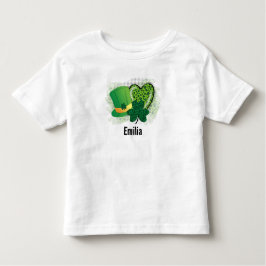 Camiseta De Bebé Nombre personalizado St Patricks Day Shamrock Clov