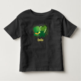 Camiseta De Bebé Nombre personalizado St Patricks Day Shamrock Clov