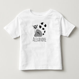 Camiseta De Bebé Nombre y lema de la jungla moderna para niños