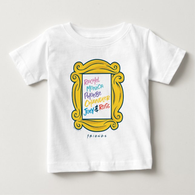 Camiseta De Bebé Nombres FRIENDS™ en Peephole (Anverso)