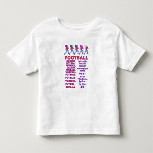 Camiseta De Bebé Nombres multilingües de fútbol femenino global par
