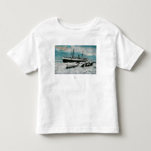 Camiseta De Bebé Nome, opinión de Alaska del vapor en el borde del