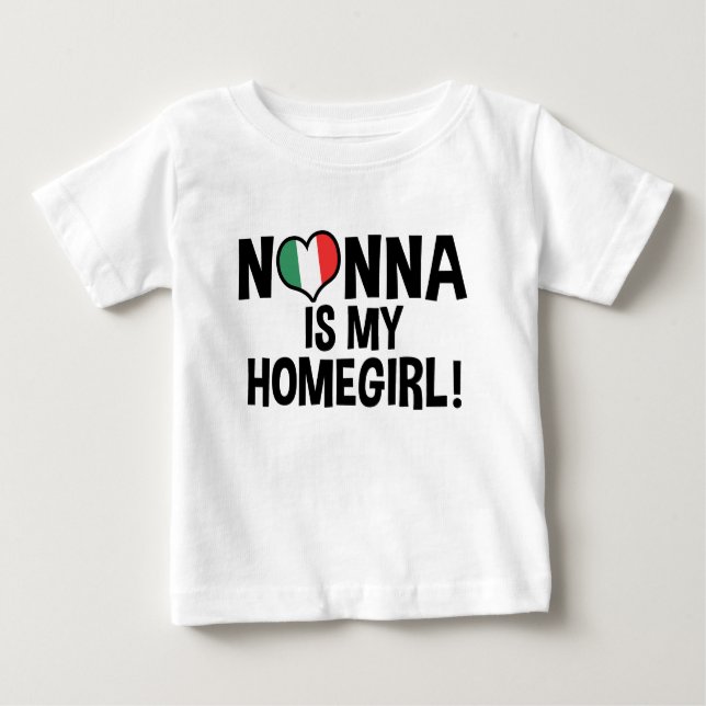 Camiseta De Bebé Nonna es mi casa (Anverso)