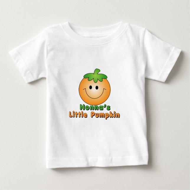 Camiseta De Bebé Nonna's  Little Pumpkin (Anverso)