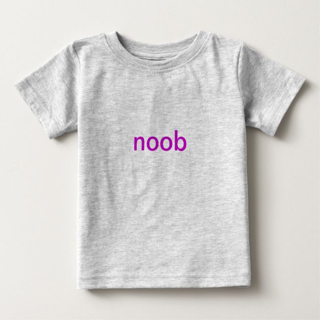 Camiseta De Bebé Noob baby (Anverso)