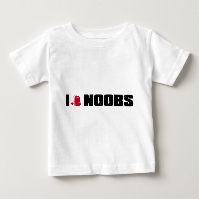 Camiseta De Bebé noobs i (de la bolsita de té) (Anverso)