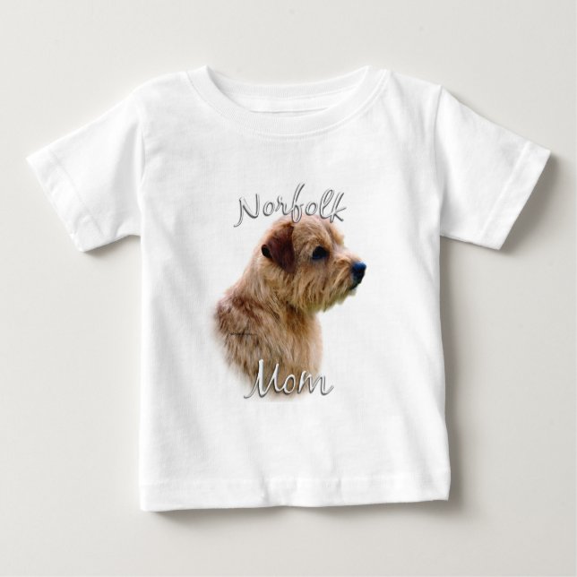 Camiseta De Bebé Norfolk Terrier Mom 2 (Anverso)