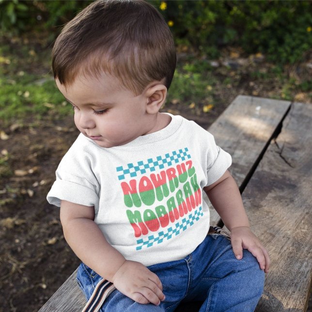 Camiseta De Bebé Norooz Mobarak | Feliz Año Nuevo iraní (Norooz Mobarak | Happy Iranian New Year Baby T-Shirt)