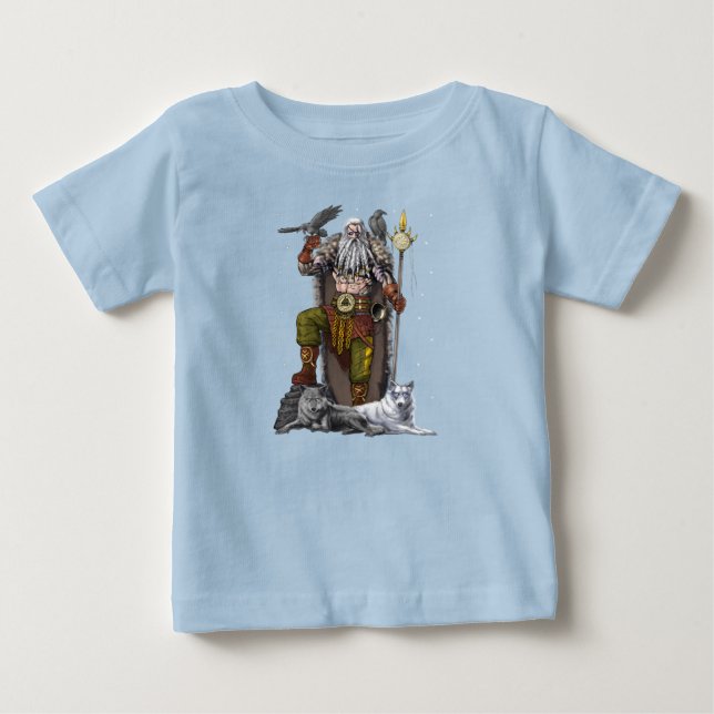 Camiseta De Bebé Norse Viking God Odin (Anverso)