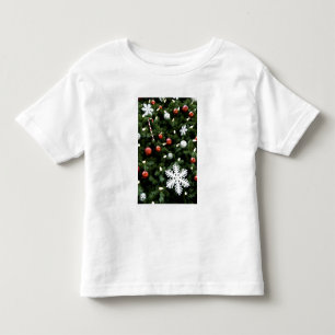 Camiseta De Bebé Norteamérica. Decoraciones del navidad en árbol. 4