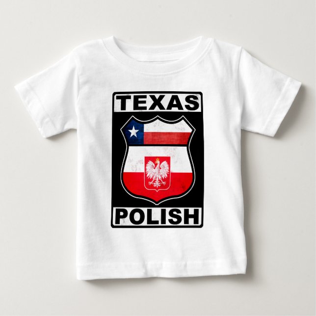 Camiseta De Bebé Norteamericano de Texas (Anverso)