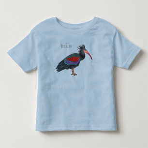 Camiseta De Bebé Northern bald ibis bird cartoon illustration