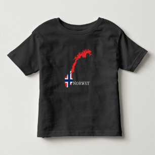 Camiseta De Bebé Noruega - Bandera de Noruega